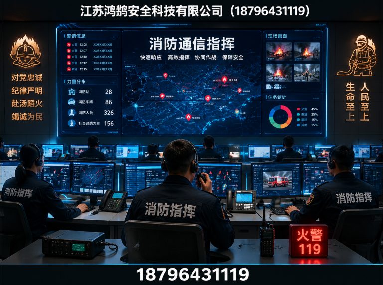 重庆消防通信指挥展示图